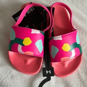 NWT Okie Dokie toddler girl slip sandals